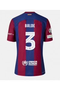 Fotbalové Dres Barcelona Alejandro Balde #3 Domácí Oblečení 2023-24 Krátký Rukáv